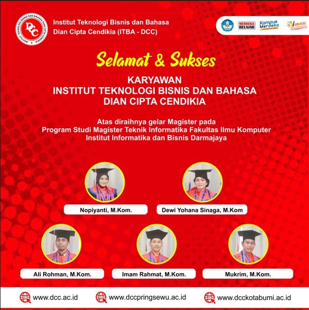Karyawan ITBA DCC Meraih Gelar Magister Tahun 2025